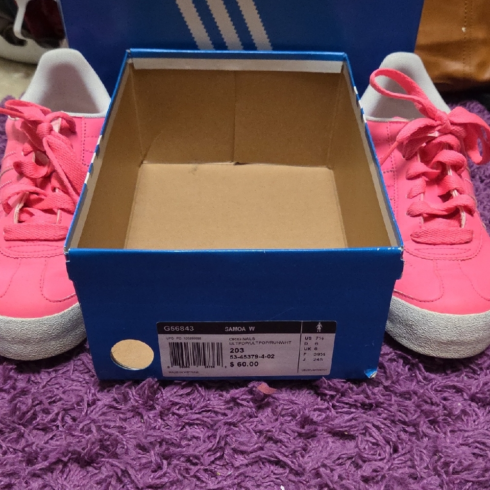 Adidas Kids Bright Pink Sneakers